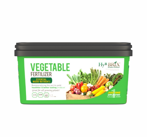 HyR BRIX® Vegetable Fertilizer 5 lb Pail - 6 per Case - Fertilizers